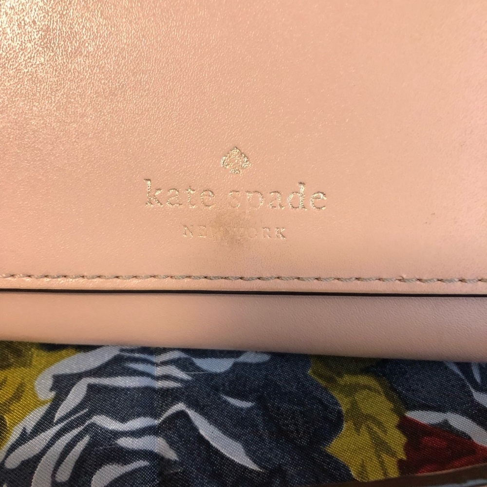 kate spade Blush Pink Leather Crossbody wallet bag - Picture 4 of 14